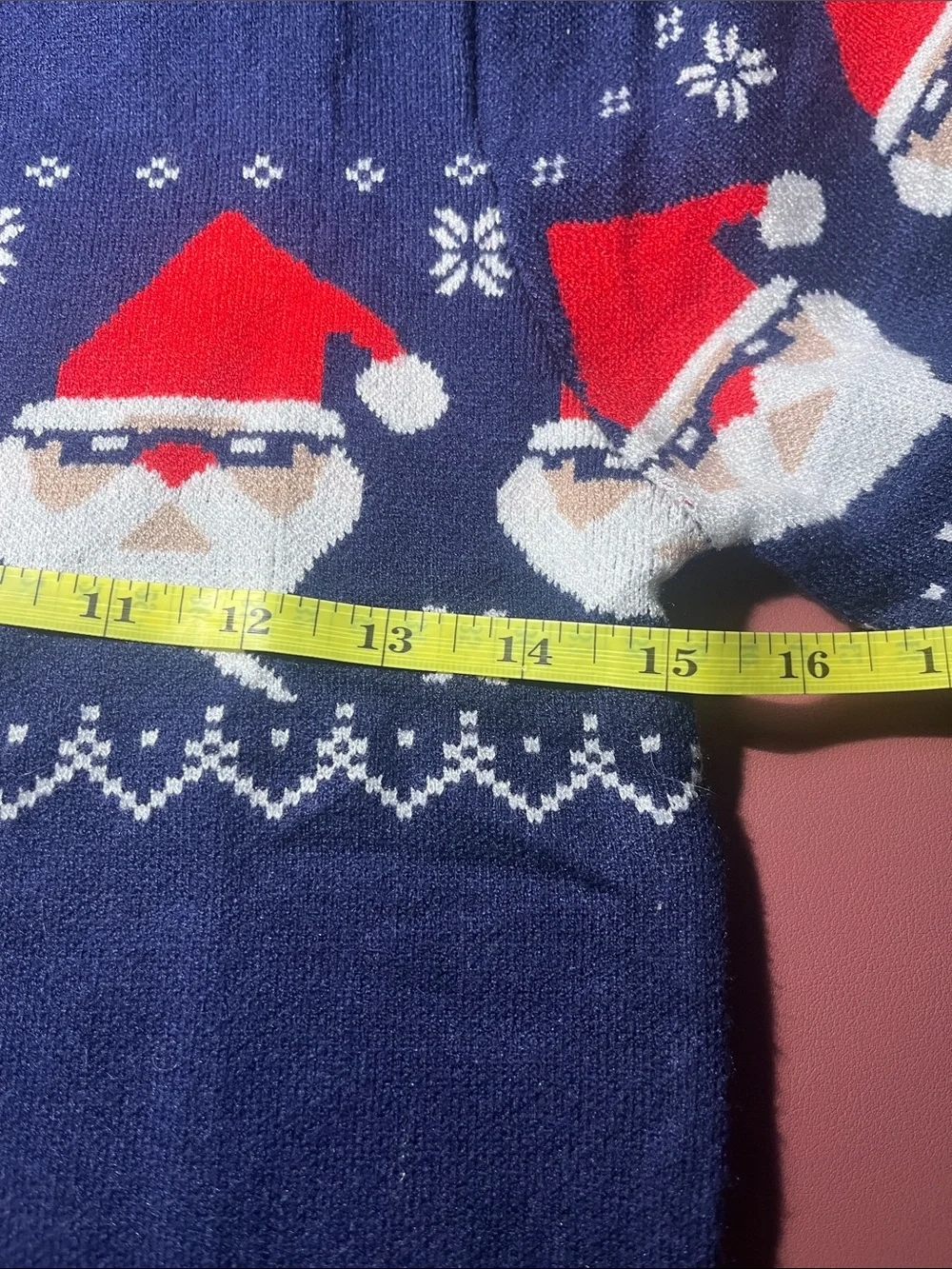 Kids Navy Santa Holiday Sweater - Festive Knit Pullover NWOT